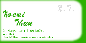 noemi thun business card